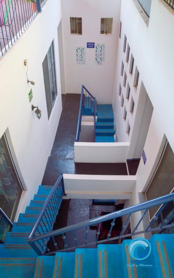 סנטה קרוז הואטולקו Hostal Azul Y Blanco מראה חיצוני תמונה